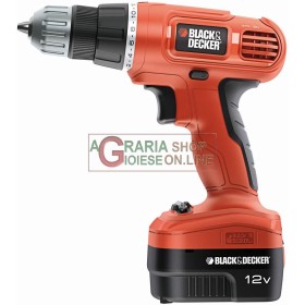 BLACK AND DECKER TRAPANO AVVITATORE A BATTERIA EPC12CAT22A 12V BLACK AND DECKER TRAPANO AVVITATORE A BATTERIA EPC12CAT22A 12V