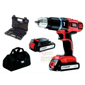 BLACK AND DECKER TRAPANO CON 2 BATTERIE LITHIO 18 V MOD. EGBL188BSA BLACK AND DECKER TRAPANO CON 2 BATTERIE LITHIO 18 V MOD.
