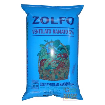 ZOLFO VENTILATO RAMATO 5% KG. 10 MANNINO