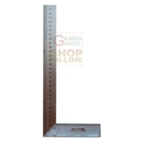 SQUADRA PER FALEGNAMI CON ASTA IN ACCIAIO E ZOCCOLO IN ALLUMINIO CM. 30 SQUADRA PER FALEGNAMI CON ASTA IN ACCIAIO E ZOCCOLO IN