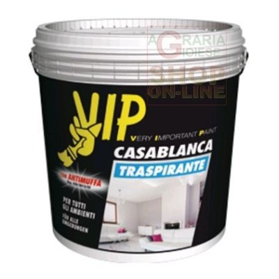 VIP CASABLANCA PITTURA TRASPIRANTE ANTIMUFFA LT. 4 BIANCA