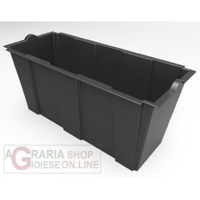 Vaso Bama nero interno per fiorieraon spalliera Separè cm.