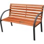 BANC DIN OTEL SI LEMN MODELLO VIALE cm. 122x64x80h