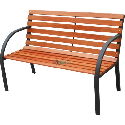 BANC DIN OTEL SI LEMN MODELLO VIALE cm. 122x64x80h