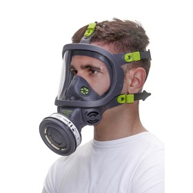 MASCHERA ANTIGAS FACCIALE BLS 3150 CON PROTEZIONE OCCHI SCHERMO