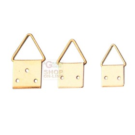 ATTACCAGLIE IN ACCIAIO OTTONATO SNODO N. 1 CON CHIODI PZ. 20 ATTACCAGLIE IN ACCIAIO OTTONATO SNODO N. 1 CON CHIODI PZ. 20