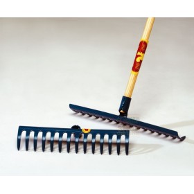 RASTRELLO PROFESSIONALE IN ACCIAIO VERNICIATO PESANTE 14 DENTI