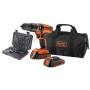 BLACK DECKER DRILL 18VP CU 2 BATERII LITIU MOD. EGBL188BS32 CU