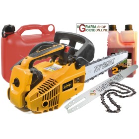 MOTOSEGA ALPINA A 305 CC. 25,4 BARRA CARVING CM. 25 A305 PER POTA OMAGGIO OLIO BARRA CATENA BIDONE MOTOSEGA ALPINA A 305 CC. 25,4 BARRA CARVING CM. 25 A305 PER