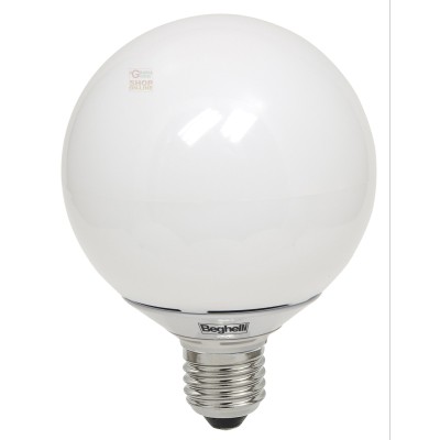 BEGHELLI LAMPADA A LED 56081 GLOBO E27 W12 LUCE FREDDA OPALE