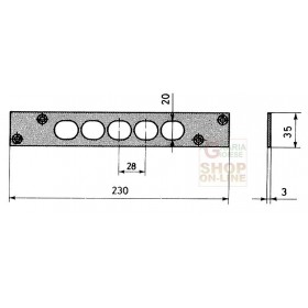 CISA ART.06220 FERROGLIERA PER SERRATURA 57515