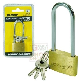 BLINKY LUCCHETTO IN OTTONE 3617 ARCO LUNGO MM. 40