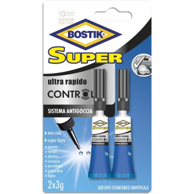 BOSTIK SUPERCONTROL COLLA ADESIVA LIQUIDA SUPER FORTE GR. 3 PZ.