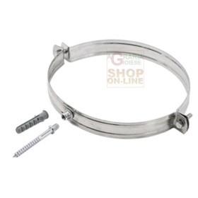 COLLARE INOX CON TASSELLO PER TUBO STUFA CM. 10