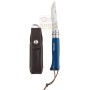 OPINEL COLTELLO LAMA INOX N. 8 CON LACCETTO FODERO BLU