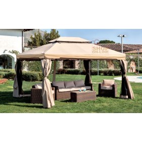 GAZEBO ALUMINIU MOD. ADVENTURE MAGNUM cm 360 x 480 x 290h