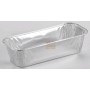 VASCHETTA CONTENITORE ALLUMINIO PLUMCAKE CM. 22 X 9 X 4,5 PZ. 3