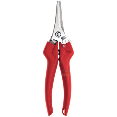 FELCO FORBICI COGLIUVA PER VENDEMMIA CON LAME SEGHETTATE CM. 19