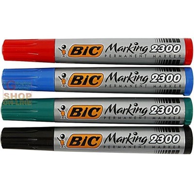 BIC PENNARELLO ECO 2300 CON PUNTA QUADRA COLORE ROSSO