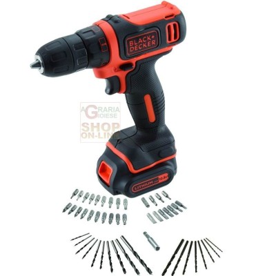 BLACK DECKER BURGHIU FĂRĂ FIR CDD12AT-QW SET-50 10.8V-1.5A