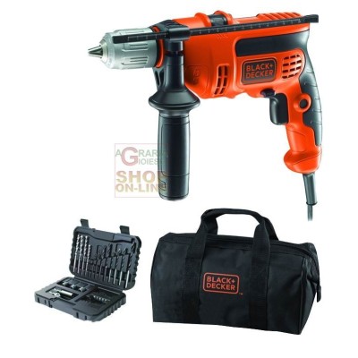 BLACK AND DECKER DRILL ELET percuțieTRICO CU SETUL KR714S32-QS