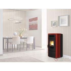 STUFA PELLET KW 11,4 NOVELLA CERAM. BORDEAUX