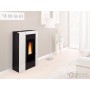 STUFA PELLET KW. 9 ILENIA CANALIZZATA BIANCA