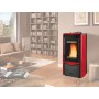 STUFA PELLET KW.14 DUCHESSA IDRO STEEL BORD.