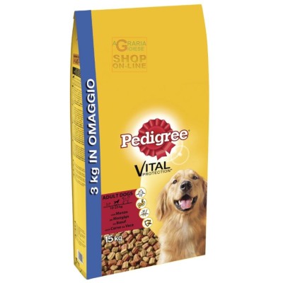 PEDIGREE CROCHETE PENTRU CANI ADULT CU KG DE VITĂ. 12+3