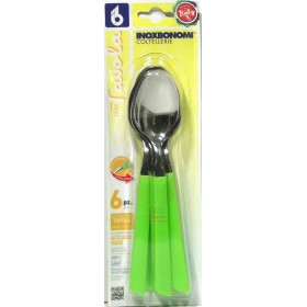 BONOMI SET DE TAVOLA 6 BUCĂȚI DIN OȚEL INOXIDABIL MANICO VERDE