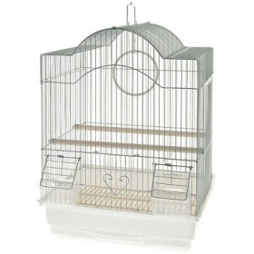 CAGE FOR CANARIES MODELLO BIELLA CM. 35x28x46h. CULOARE ALBĂ