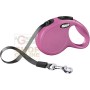 GUINZAGLIO AUTOMATICO FLEXI NEW CLASSIC A FETTUCCIA ROSA KG. 12