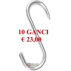 10 CÂRLIGE PENTRU MACELLERIA LE AD CU UN VÂRF DIN OȚEL