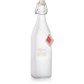 Bottiglia Bormioli Rocco Swing tappo meccanico in vetro acqua lt. 1 Bottiglia Bormioli Rocco Swing tappo meccanico in vetro acqua