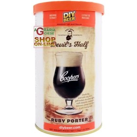 COOPERS MALȚ PENTRU BERE RUBIN PORTER DEVIL HALF KG. 1,7 COOPERS MALȚ PENTRU BERE RUBIN PORTER DEVIL HALF KG. 1,7