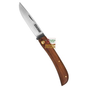 STOCKER COLTELLO CHIUDIBILE DA CACCIA S MANICO IN LEGNO LAMA INOX CM. 7 STOCKER COLTELLO CHIUDIBILE DA CACCIA S MANICO IN LEGNO LAMA