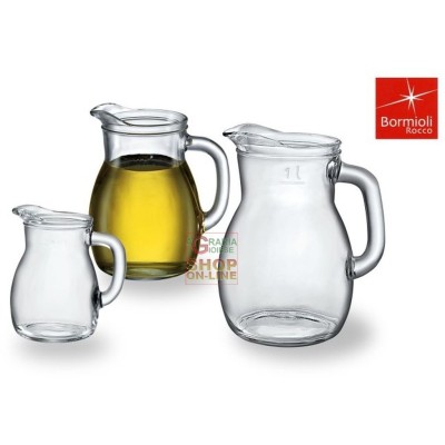 BORMIOLI CARAFFA BISTROT IN VETRO PER VINO E ACQUA ML. 500