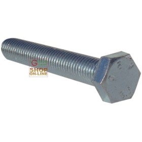 BULLONE ACCIAIO ZICANTO FILETTATO INTERO TESTA ESAGONALE UNI-5739 MM. 10X40 BULLONE ACCIAIO ZICANTO FILETTATO INTERO TESTA ESAGONALE