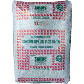 CUCIMȘI MINERALE NPK 11.22.16 CONȚINUT SCĂZUT DE CLOR DIN KG. 25 CUCIMȘI MINERALE NPK 11.22.16 CONȚINUT SCĂZUT DE CLOR DIN KG. 25