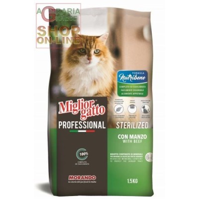 MIGLIORGATTO PROFESSIONAL ADULT STERIL CROCCHETTE PER GATTO CON