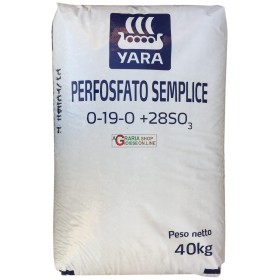YARA PERFOSFATO SEMPLICE GRANULARE A BASE DI FOSFORO KG. 40 YARA PERFOSFATO SEMPLICE GRANULARE A BASE DI FOSFORO KG. 40