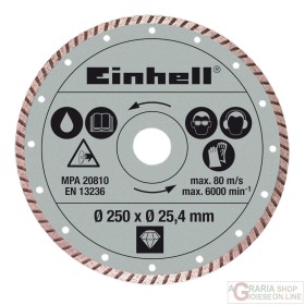 Lama Einhell Diamond 250 x 25 4 x 2 2xmm turbo Lama Einhell Diamond 250 x 25 4 x 2 2xmm turbo