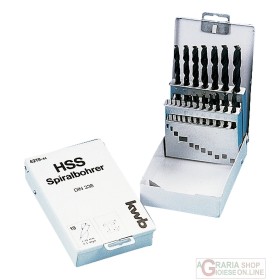 Einhell Set 19 pz. punte elicoidali HSSbox per metallo Einhell Set 19 pz. punte elicoidali HSSbox per metallo