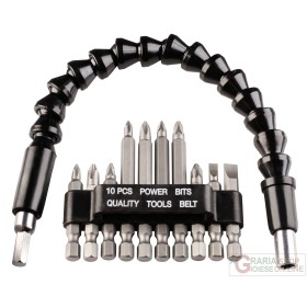 Einhell Set 11 buc. biți cu arbore flexibil de 300 mm Einhell Set 11 buc. biți cu arbore flexibil de 300 mm