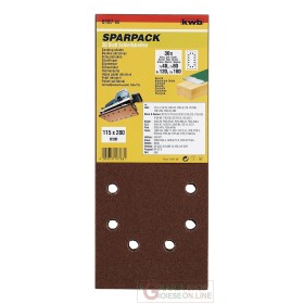 Set einhell de foi abrazive pentru lemn și metal 30 bucăți -