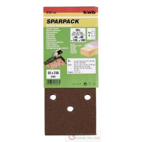 Set einhell de foi abrazive pentru lemn si metal 30 bucati - 93