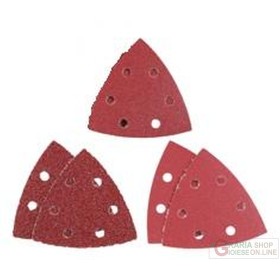 Einhell set fogli abrasivi FISSAGGIO A STRAPPO a delta per legno e metallo pz.6  mm. 96 Einhell set fogli abrasivi velcro a delta per legno e metallo