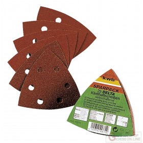 Einhell set fogli abrasivi FISSAGGIO A STRAPPO per legno e metallo pz. 20 mm. 96 Einhell set fogli abrasivi velcro per legno e metallo pz. 20