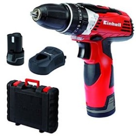 Einhell Trapano a percussione con 2 batterie a litio 12v 2ah TE-CD 12 Li-i 2X2 Einhell Trapano a percussione con 2 batterie a litio 12v 2ah