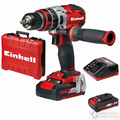 Einhell Trapano avvitatore percussione con 2 batterie litio 18v